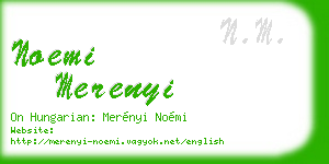 noemi merenyi business card